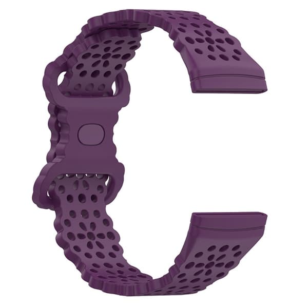 Flower Silikonarmband Fitbit Versa 3/Sense Lila