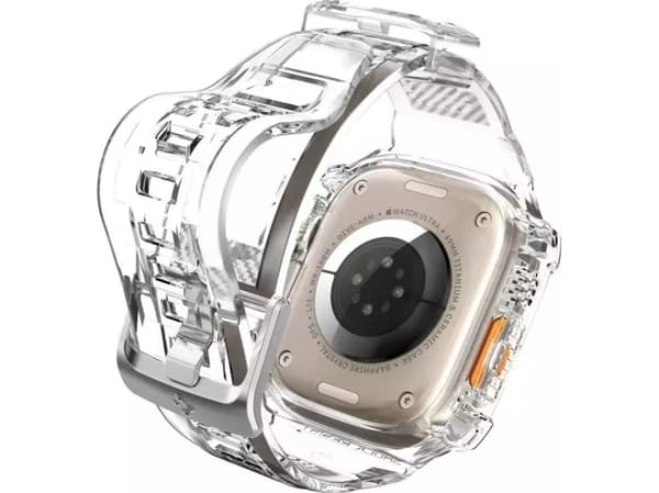 Spigen Rugged Armor Pro, Kotelo, Älykello, Läpinäkyvä, Apple, Watch Ultra (49mm), Termoplastinen polyuretaani (TPU)