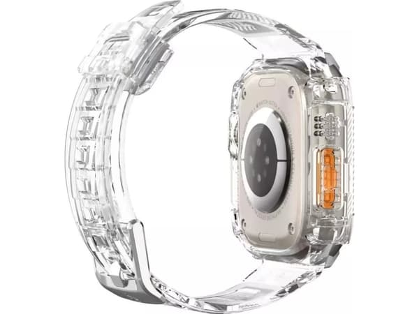 Spigen Rugged Armor Pro, Kotelo, Älykello, Läpinäkyvä, Apple, Watch Ultra (49mm), Termoplastinen polyuretaani (TPU)