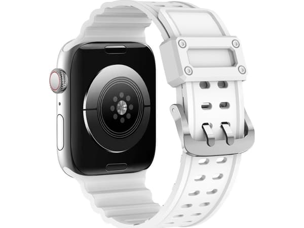 Hurtel Strap Triple Protection-armband Apple Watch Ultra, SE, 8, 7, 6, 5, 4, 3, 2, 1 (49, 45, 44, 42 mm) armband vit