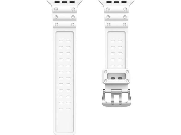 Hurtel Strap Triple Protection-armband Apple Watch Ultra, SE, 8, 7, 6, 5, 4, 3, 2, 1 (49, 45, 44, 42 mm) armband vit