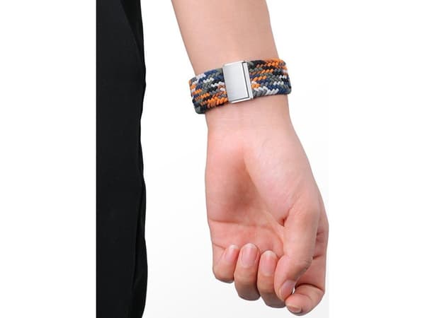 Reim stoffbånd for Watch Ultra / 8 / 7 / 6 / SE / 5 / 4 / 3 / 2 (49mm / 45mm / 44mm / 42mm) Flettet stoffrem Watch Armbånd Rød