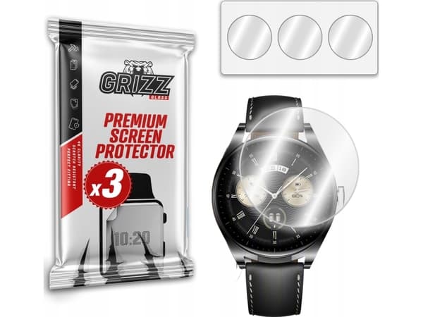 GrizzGlass Hydrogel Film Huawei klockknoppar
