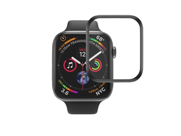 Vivanco Full, Skärmskydd, Smartwatch, Svart, Transparent, Apple, Watch 6 44mm, Watch 5 44mm, Watch 4 44mm, Watch SE 2 44mm, Watch SE 44mm, Härdat gla