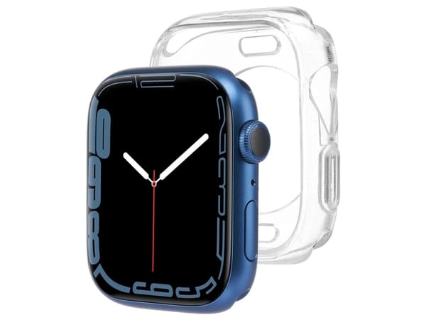 Case-mate Tough Clear, Kotelo, Älykello, Läpinäkyvä, Apple, Watch Series 7 45 mm, Termoplastinen polyuretaani (TPU)