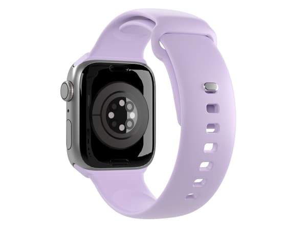 PURO ICON - Elastinen hihna Apple Watch 38/40/41 mm:lle (S/M &amp; M/L) (Tech Lavender)