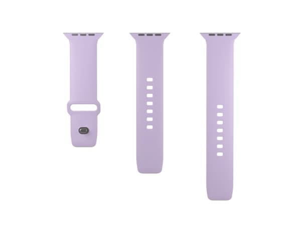PURO ICON - Elastinen hihna Apple Watch 38/40/41 mm:lle (S/M &amp; M/L) (Tech Lavender)