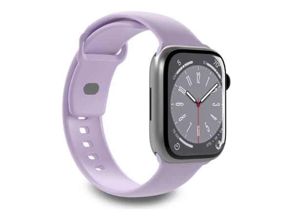 PURO ICON - Elastinen hihna Apple Watch 38/40/41 mm:lle (S/M &amp; M/L) (Tech Lavender)