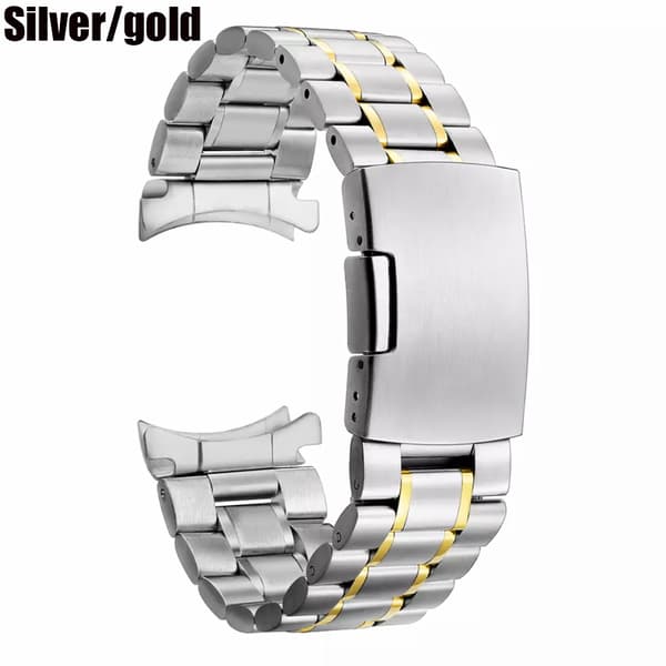 Stilsäker Länk till Galaxy Watch (Rostfritt Stål) Guld/Silver 20MM