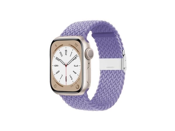 Crong Wave Band - Punottu ranneke Apple Watch 38/40/41 mm:lle (violetti)