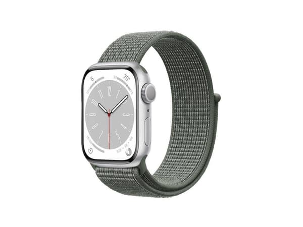 Crong CRG-44NLB-MGN, Klokkereim, Apple, Apple Watch Series 1/2/3/4/5/6/7/8/9/SE/ULTRA/ULTRA 2, Nylon, Grønn