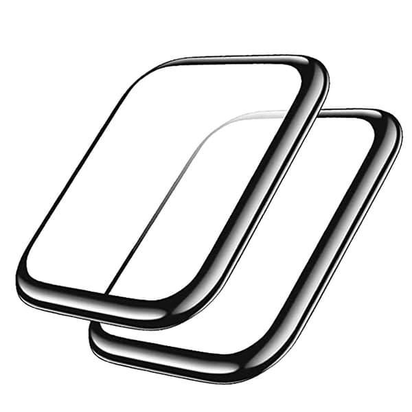 Apple Watch Series 7/8 41/45mm Skärmskydd PET Svart ram (3-pack)