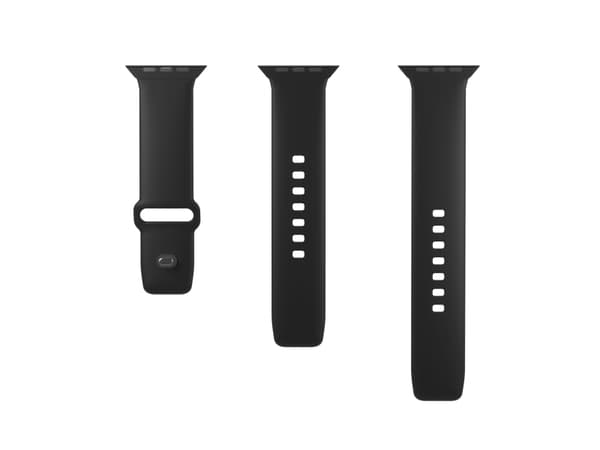 PURO PUICNAW44BLK, Yhtye, Älykello, Musta, Apple, Apple Watch, Silikoni
