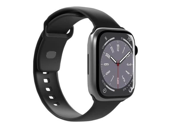 PURO PUICNAW44BLK, Yhtye, Älykello, Musta, Apple, Apple Watch, Silikoni
