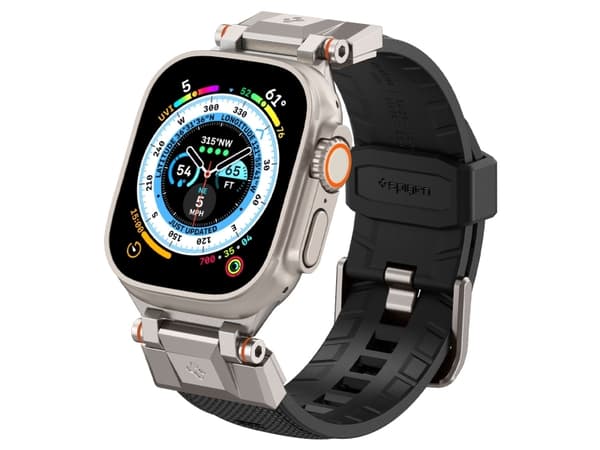 Spigen AMP06065, Kellon hihna, Apple, Apple Watch Series (49mm/45mm/44mm/42mm), Nailon, Termoplastinen polyuretaani (TPU), 130,8 mm, 35,3 mm