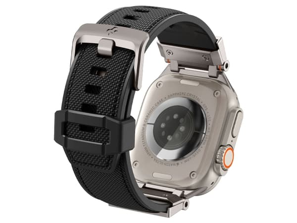 Spigen AMP06065, Kellon hihna, Apple, Apple Watch Series (49mm/45mm/44mm/42mm), Nailon, Termoplastinen polyuretaani (TPU), 130,8 mm, 35,3 mm