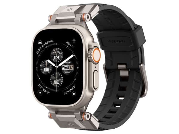 Spigen AMP06065, Kellon hihna, Apple, Apple Watch Series (49mm/45mm/44mm/42mm), Nailon, Termoplastinen polyuretaani (TPU), 130,8 mm, 35,3 mm