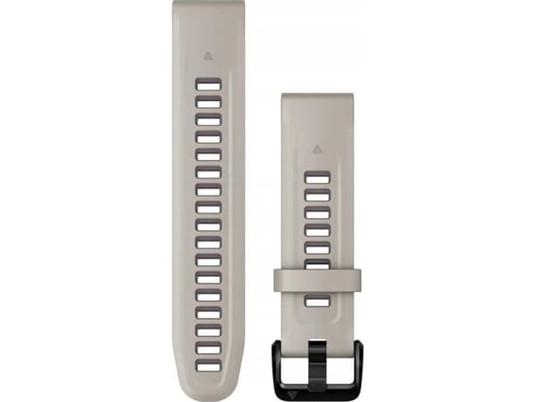Garmin QuickFit 20 mm hurtigutløsende silikonstropp, Lys beige/grå lilla