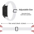 Miniatyrbild 2 av 3: Vävd Nylonarmband Xiaomi Mi Band 3/4 Vit