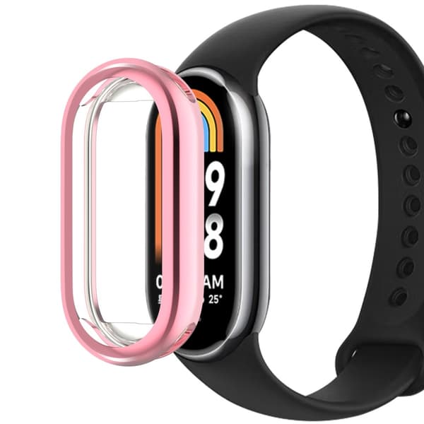 Heltäckande TPU Skal Xiaomi Smart Band 8 Rosa