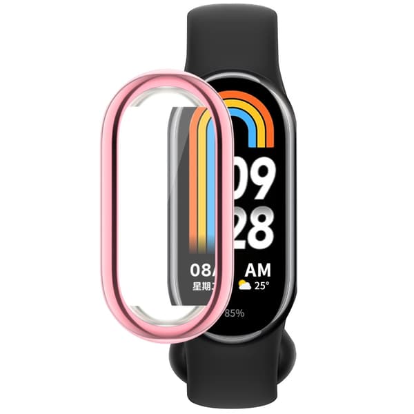 Heltäckande TPU Skal Xiaomi Smart Band 8 Rosa