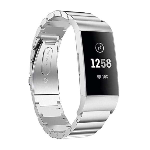 Länkarmband Fitbit Charge 3/4 Silver