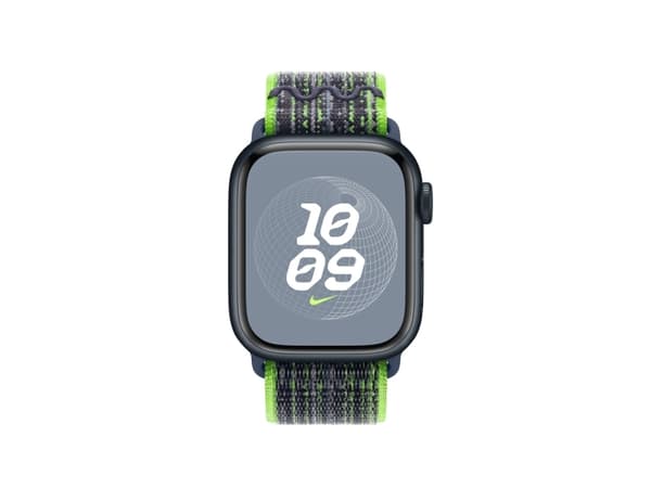 Apple Nike - Sløyfe for smart armbåndsur - 41 mm - 130 - 190 mm - lys grønn/blå