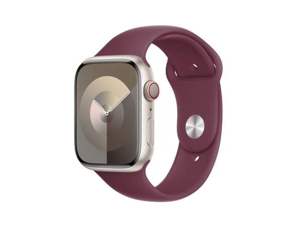 Apple - Bånd for smart armbåndsur - 45 mm - M/L (passer håndledd på 160 - 210 mm) - morbær