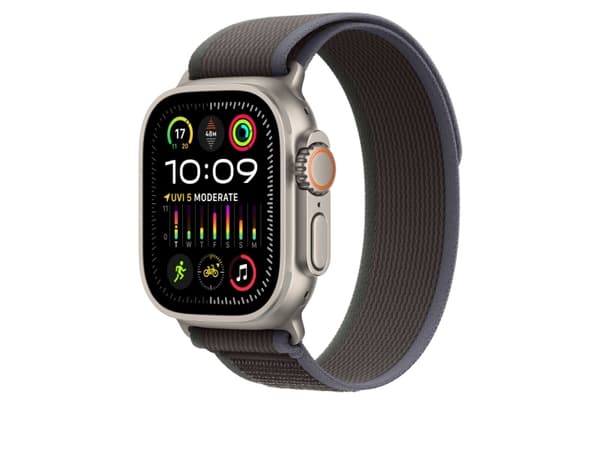 Apple MT613ZM/A, Yhtye, Älykello, Musta, Sininen, Apple, Apple Watch 44mm, 45mm, 49mm, Nailon, Kierrätetty polyesteri, Titaani, Elastaani