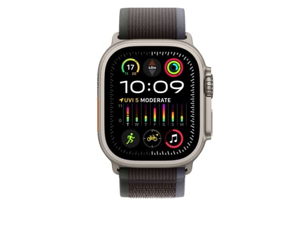 Apple MT613ZM/A, Yhtye, Älykello, Musta, Sininen, Apple, Apple Watch 44mm, 45mm, 49mm, Nailon, Kierrätetty polyesteri, Titaani, Elastaani