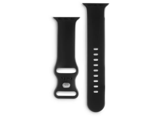 Hama 00215631, Band, Smartwatch, Svart, Apple, Apple Watch 38 / 40 / 41 mm, Silikon