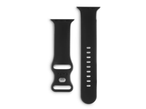 Hama 00215631, Band, Smartwatch, Svart, Apple, Apple Watch 38 / 40 / 41 mm, Silikon