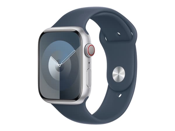 Apple - Band för smart klocka - 45 mm - storlek S/M - stormblå