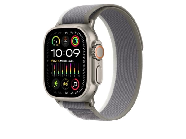 Apple - Sløyfe for smart armbåndsur - 49 mm - S/M-størrelse - grå, grønn