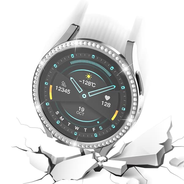 Rhinestone Skal Samsung Galaxy Watch 6 44mm Silver