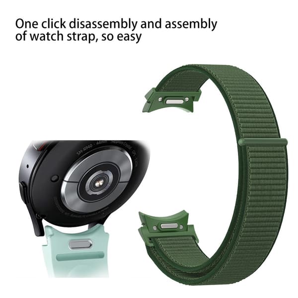 Full Fit Nylonarmband Samsung Galaxy Watch 6 40mm Grön