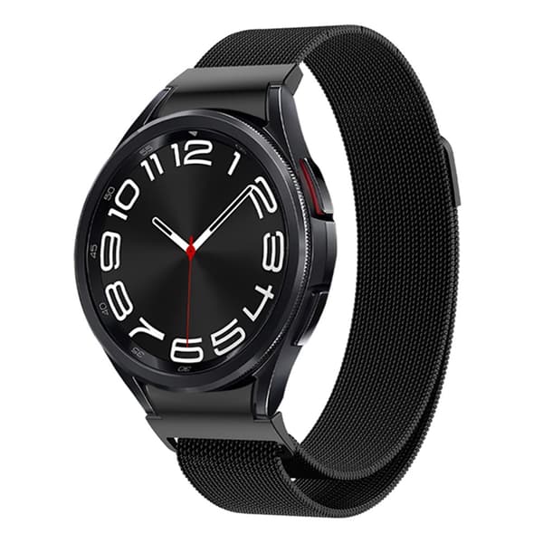 Full Fit Milanese Armband Samsung Galaxy Watch 6 Classic 43mm Svart