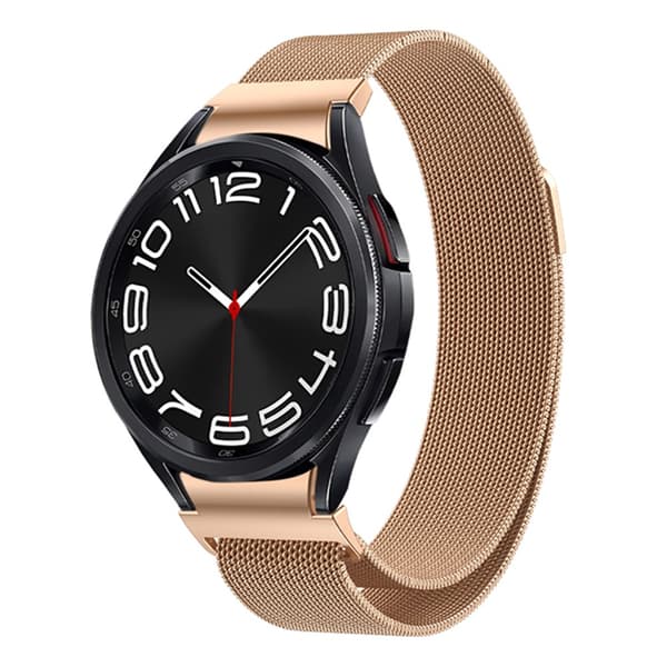 Full Fit Milanese Armband Samsung Galaxy Watch 6 Classic 43mm Roséguld