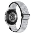 Miniatyrbild 2 av 3: Vävd Nylonarmband Samsung Galaxy Watch 6 Classic 43mm Svart/Vit