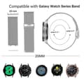 Miniatyrbild 3 av 3: Milanese Mesh Bracelet Samsung Galaxy Watch 6 Classic 47mm Silver