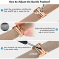 Miniatyrbild 2 av 3: Milanese Mesh Bracelet Samsung Galaxy Watch 6 40mm Roséguld