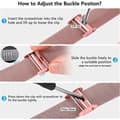 Miniatyrbild 2 av 3: Milanese Mesh Bracelet Samsung Galaxy Watch 6 44mm Rosa
