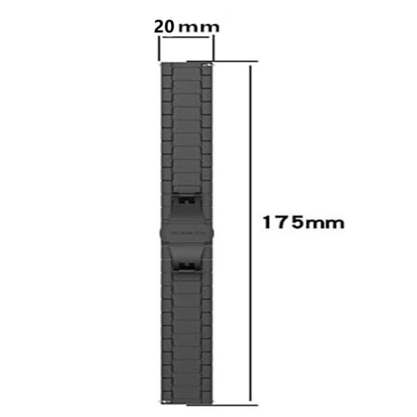 Länkarmband Samsung Galaxy Watch 6 44mm Svart