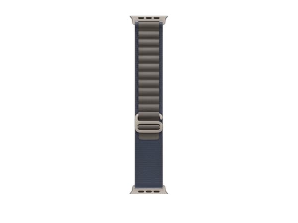 Apple MT5J3ZM/A, Yhtye, Älykello, Sininen, Apple, Watch Ultra, Kierrätetty polyesteri, Elastaani, Titaani