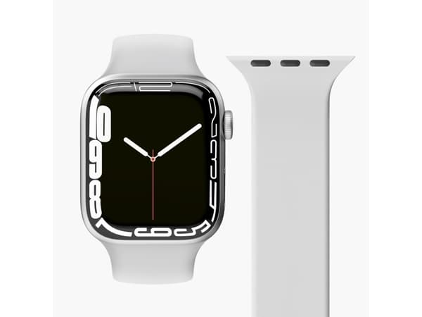 Vonmählen Solo Loop, Rem, Smartwatch, Ljusgrå, Apple, Apple Watch 42 mm / 44 mm / 45 mm / 49 mm, Silikon