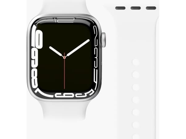 Vonmählen Classic, Band, Smartwatch, Vit, Apple, Apple Watch 42 mm | 44 mm | 45 mm | 49 mm, Silikon