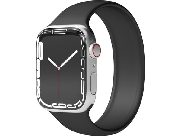 Vonmählen Solo Loop, Strap, Smartwatch, Black, Apple, Apple Watch 42 mm / 44 mm / 45 mm / 49 mm, Silicone
