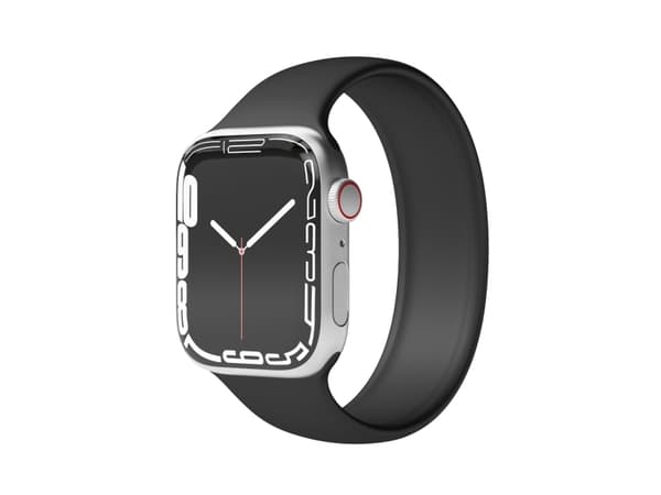 Vonmählen Solo Loop, Strap, Smartwatch, Black, Apple, Apple Watch 42 mm / 44 mm / 45 mm / 49 mm, Silicone