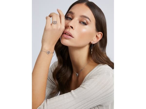 GUESS JUBE02134JWRHT/U, Honkoppling, Rostfritt stål, Silver