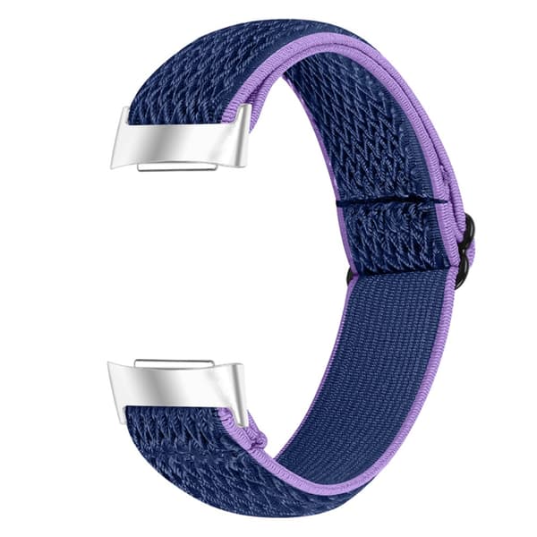Vävd Nylonarmband Fitbit Charge 6 Lila/Blå